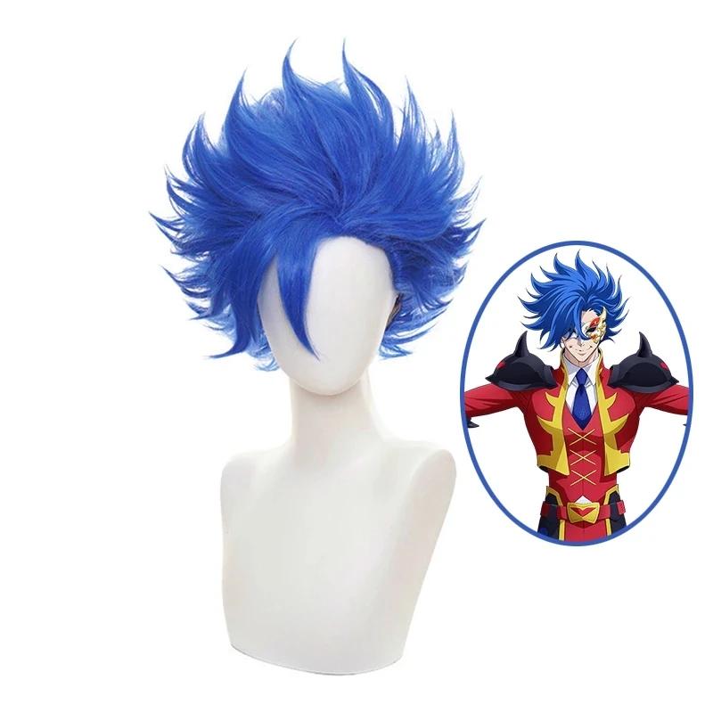 Синий короткий парик для косплея SK8 the Infinity Shindo Ainosuke SK Eight, термостойкие синтетические волосы