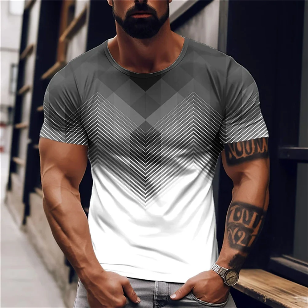 Summer Fashion Leisure Street Solid Color Pattern Crew Neck Short Sleeve Loose Comfortable Breathable T Shirt For Men Clothing