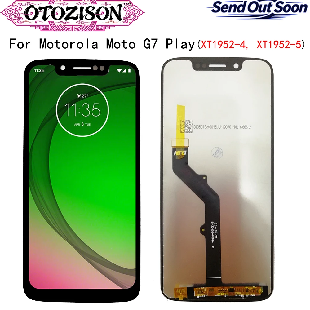 Фото Дисплей LCD для Moto G7 Play, сенсорный экран с рамкой в сборе для Motorola Moto G7 Play XT1952-4 XT1952-5 №1