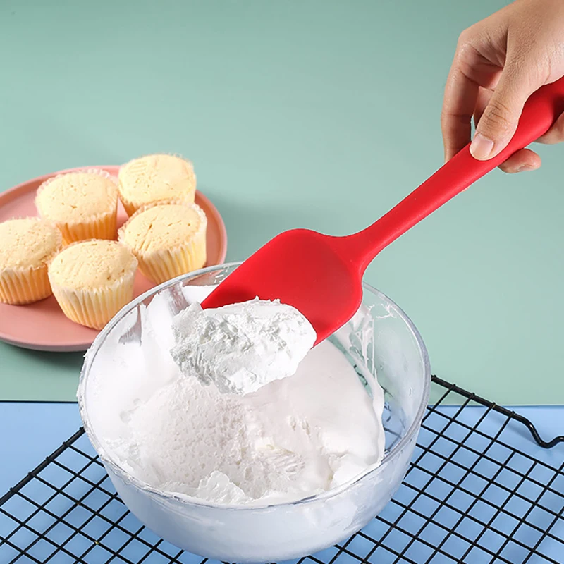 

Integrated Handle Silicone Scraper Butter Spatula Tshaped Shovel Scraping Cream Stirring MakingCake Baking Tools Scraping Spoons