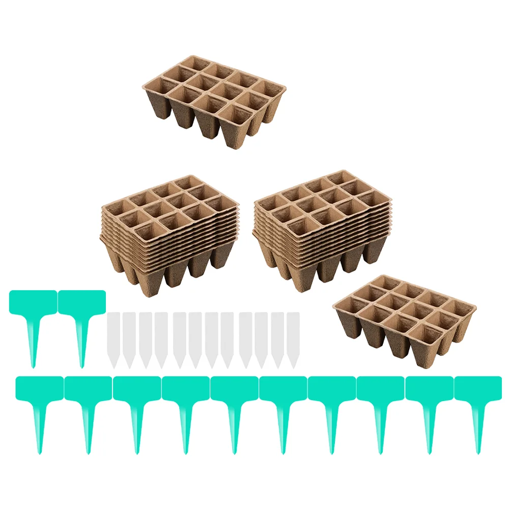 

1 Set of Plant Nursery Cup Planting Planter Pot 12-grid Plant Starting Cups
