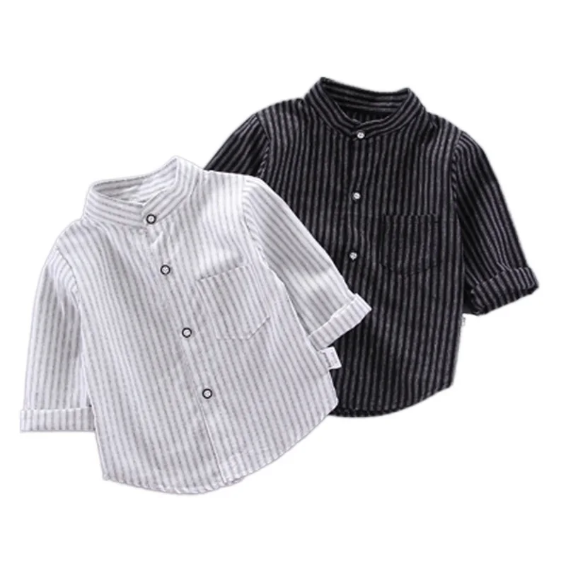 

Spring Thin Shirts Baby Boys Long Sleeve Striped Print Shirts Kids Tops Tees Shirts Casual Blouse