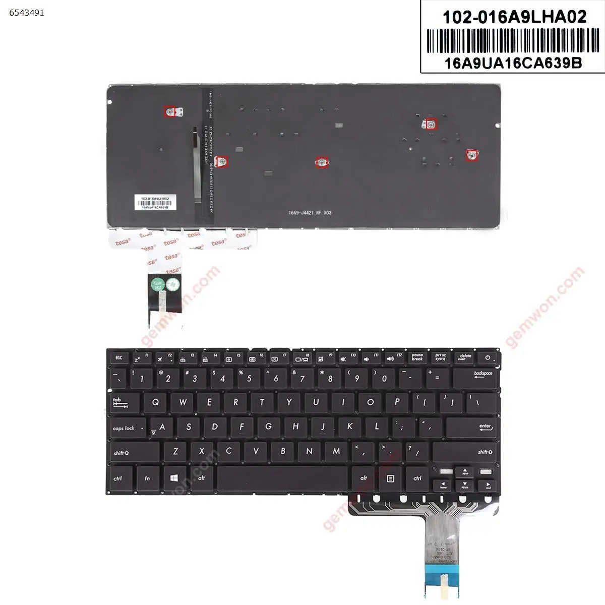 

Asus ZenBook UX330C UX330CA UX330CAK UX330UA UX330U темно-фиолетовый (подсветка, OEM)