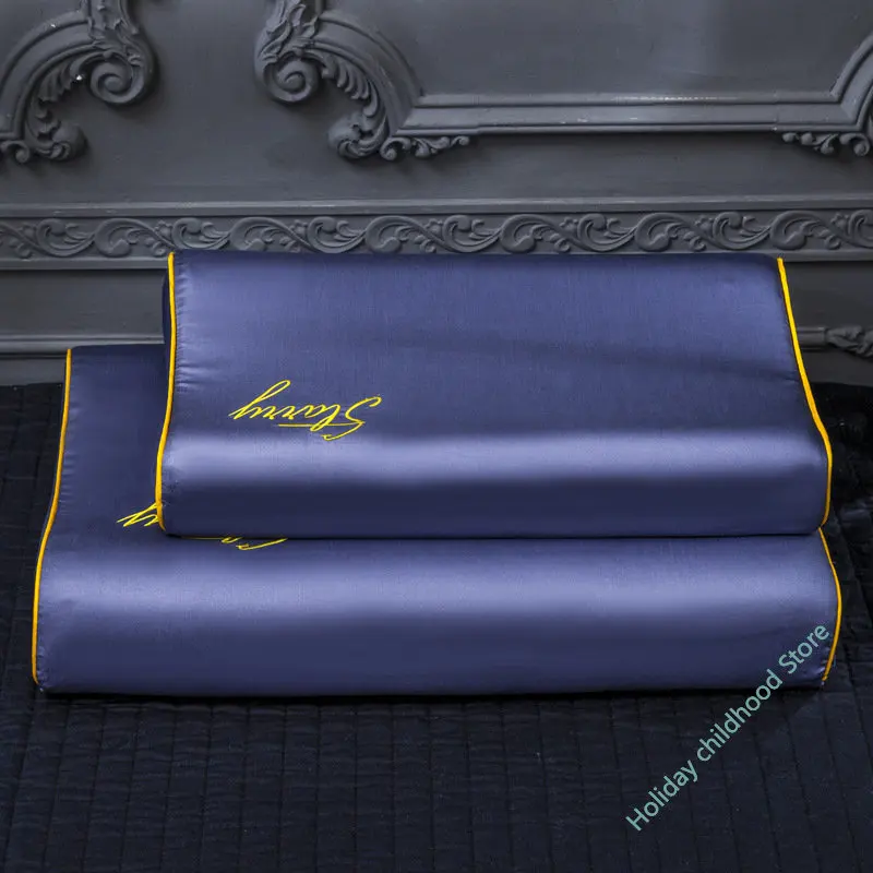 

Latex pillowcases a pair of 60x40 cotton adult ice cool rubber pillows summer pillowcases a pair of 30X50