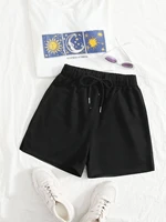 solid knot front track shorts