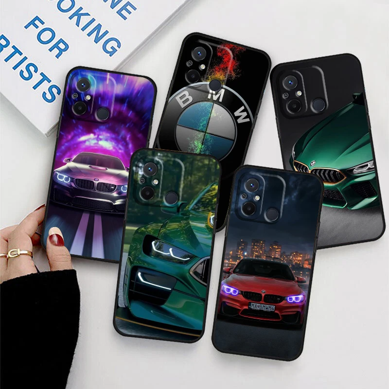 

Fashion Bmw Sports Luxury For Xiaomi Redmi 12C 11 A1 Plus 10 10X 9T 9C 9C 8 7 6 4G 5G Silicone TPU Soft Black Phone Case Fundas
