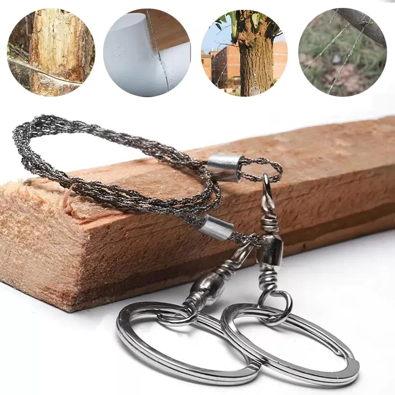 

Проволока для пилы для повседневного использования, снаряжение для выживания в экстренных ситуациях, пластиковое стальное кольцо, прокрут...