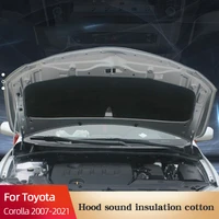 car van sound proofing insulation cotton for toyota corolla 2007 2021 foam protector auto heat mat accessories 1pcs black