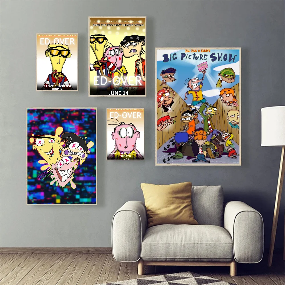 Мультфильм Ed Edd n Eddy классические кинопостеры водостойкая бумажная наклейка