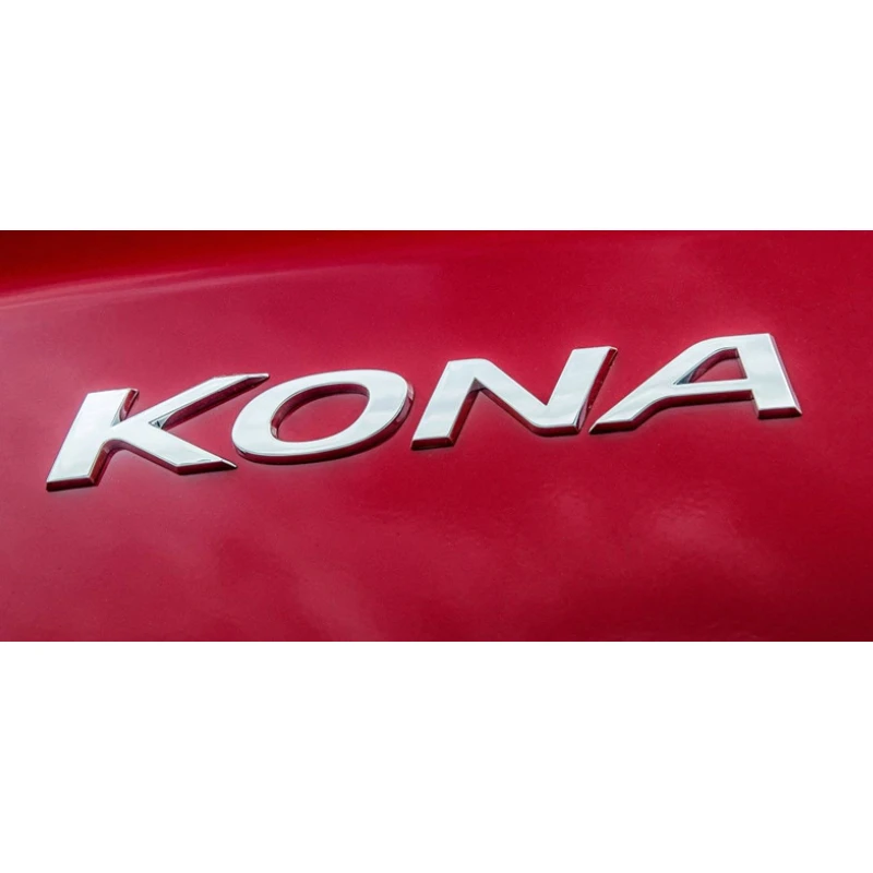 

ABS пластик задний багажник автомобиля весь кузов боковой значок наклейка для Hyundai KONA логотип авто эмблема внешние модифицированные аксессуары