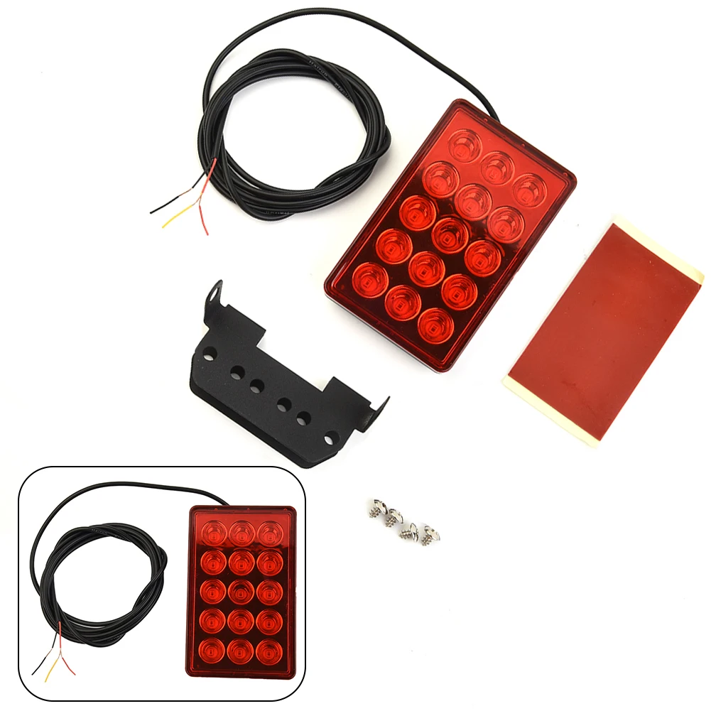 

Motorcycle LED 3rd Brake Light For Cars Trucks SUV Trailer Brake Stop Modified Parts Red/black Brand New Durable