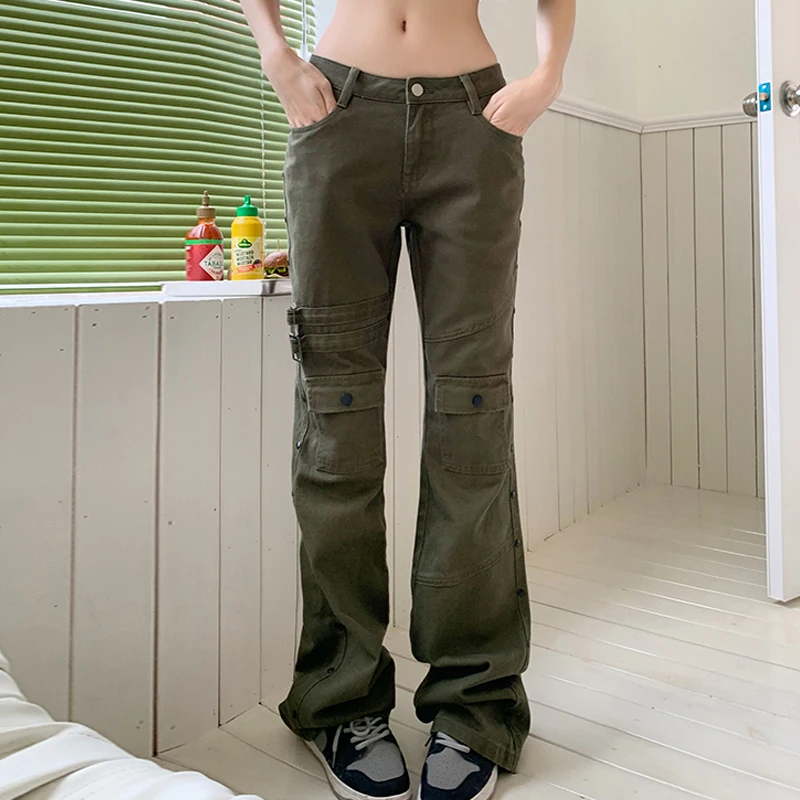 

Женские джинсы с заниженной талией, винтажные прямые мешковатые джинсовые брюки, уличная одежда, дизайнерские модные джинсовые брюки с широкими штанинами