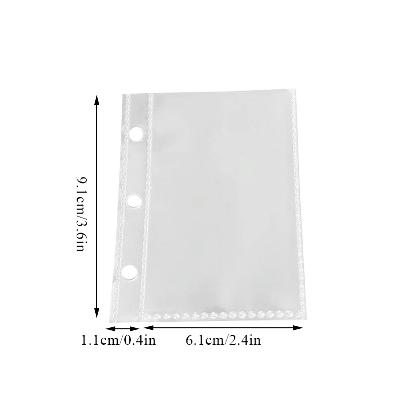 

9.1*7.2cm 10pcs One Inner Page Can Hold 2 Cards And Has 2 Sockets For Binder Photocards New 8*6cm 60pcs Blank Inner Core Paper