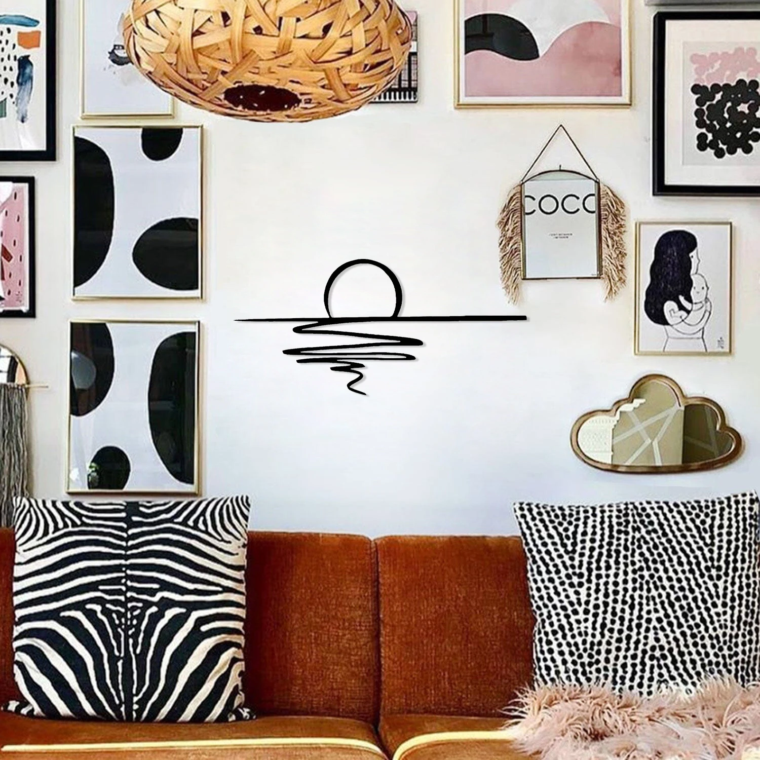 Современная металлическая настенная художественная декоративная табличка с