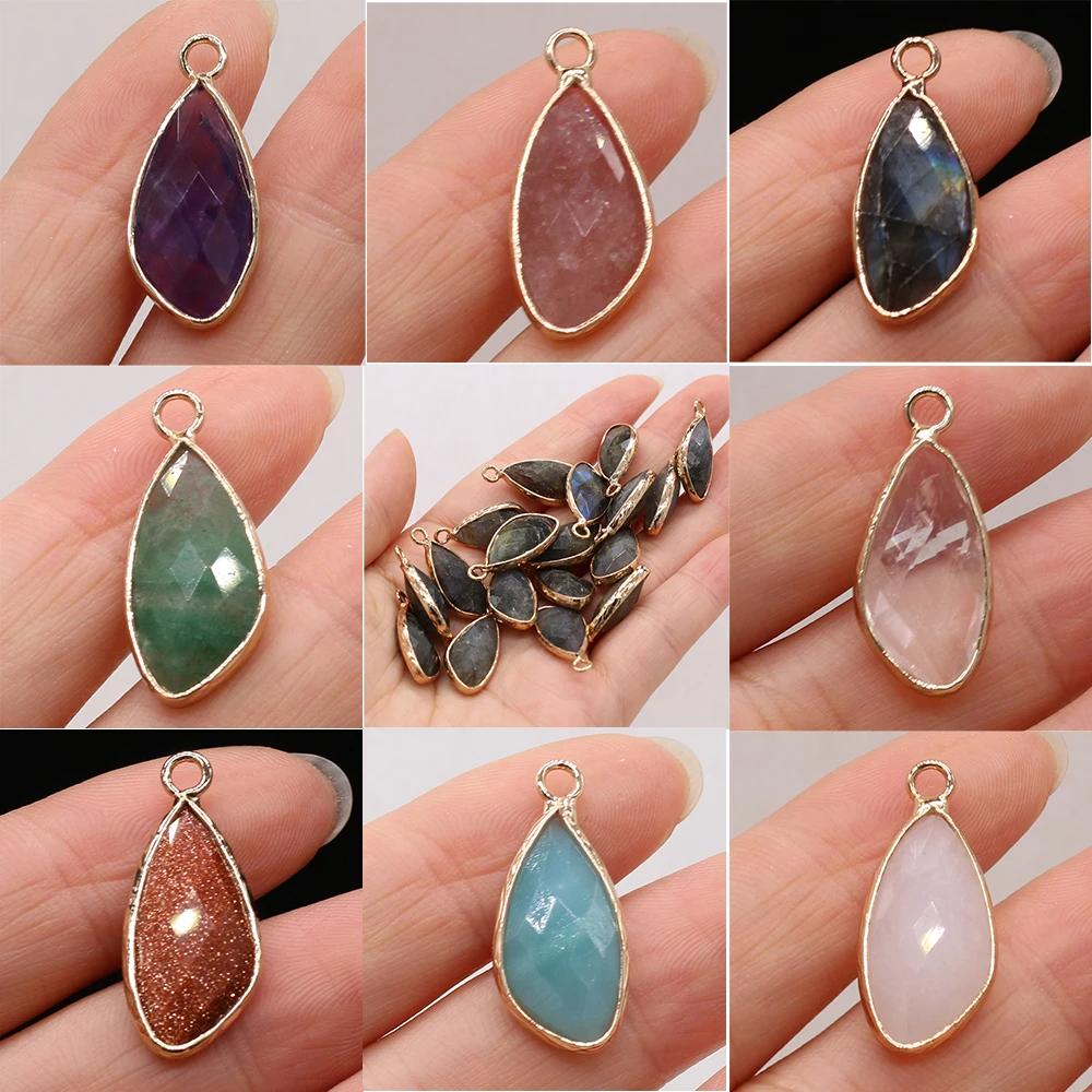 Купи Natural Semi-precious Stone Quartz Agate Necklace White Crystal Reiki Treatment Crystal Pendulum Pendant Jewelry Making DIY Gift за 82 рублей в магазине AliExpress