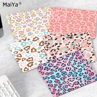 maiya vintage cool leopard color print pink durable rubber mouse mat pad top selling wholesale gaming pad mouse