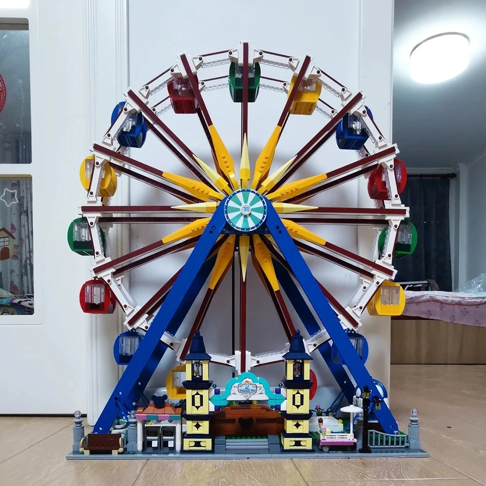 

Creative Expect Model Building Blocks 3836Pcs City Street View Moc Bricks With RC Light Ferris-Wheels Modular Bricks Toys