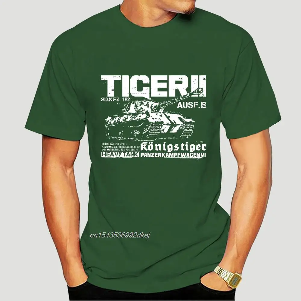 

Men's Tiger Wehrmacht T Shirt Wehrmacht Tank German Panzer Armor Africa 100% Cotton Tops Short Sleeve Tees Summer T-Shirts 5509A