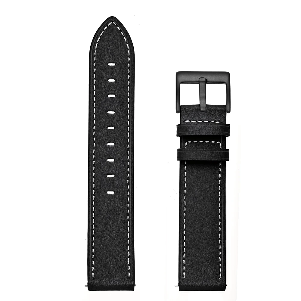 Genuine Leather Band For Umidigi Uwatch 2S/3S Strap Bracelet For Umidigi Urun S Silicone Wristband Smart Watch Accessories