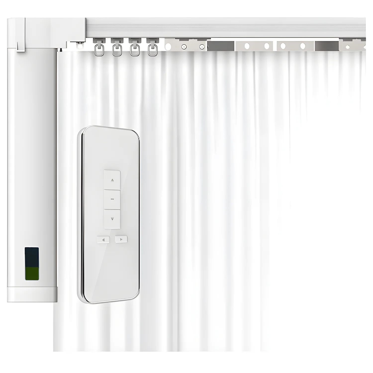 

Factory supply Amazon Alexa Control 2.4m to 4.55m Retractable track automatic curtain system