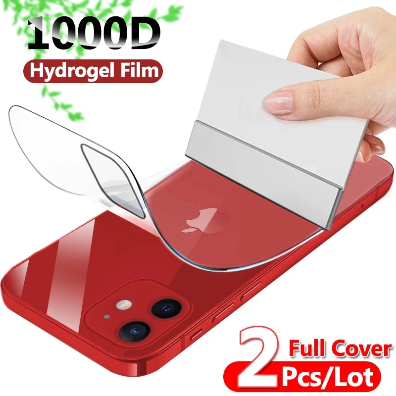 

Full Cover Hydrogel Film For iPhone 13 7 8 Plus 6 6s Screen Protector 11 12 13 Pro mini XR X XS Max SE 2020 Back Film Not Glass