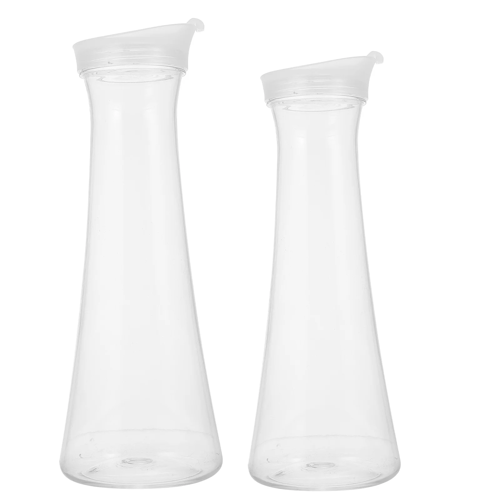 

2pcs Pitchers Tea Kettles Coffee Carafes Jugs for Homemade Teas Lemonade Beers Beverage ( Transparent )