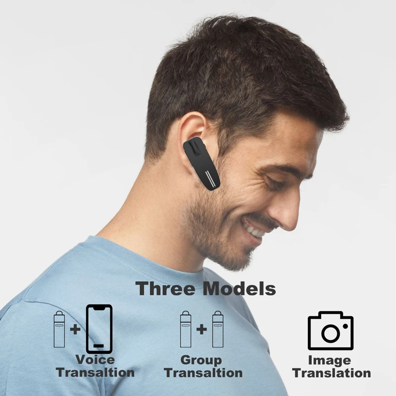

2022 Intelligent Online photo translationTranslator instant Translate Wireless Bluetooth Translator Earphone Business Travel