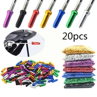20pcs bicycle brake shifter cable end caps aluminum bike end road cable accessories bike bicycle derailleur mtb brake shift w0o1