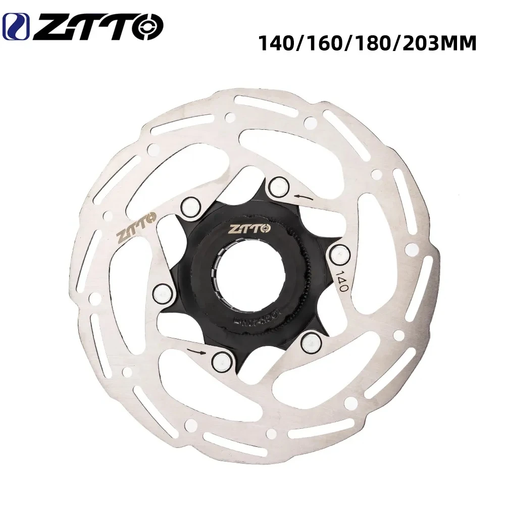

ZTTO тормозной механизм горного велосипеда роторы с центральным дисковым замком 203 мм, 180 мм, 160 мм, 140 мм, высокопрочная сталь 1,8 мм подходит для любых прокладок для горного и дорожного велосипеда