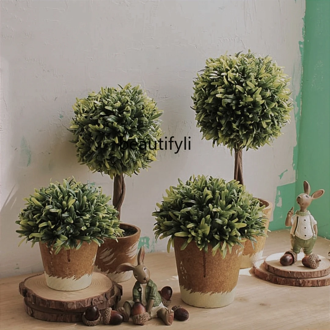 

Искусственное растение GY Nordic, комнатный обеденный стол, цветочные украшения, зеленое растение, украшение, круглый шар, искусственный цветоч...