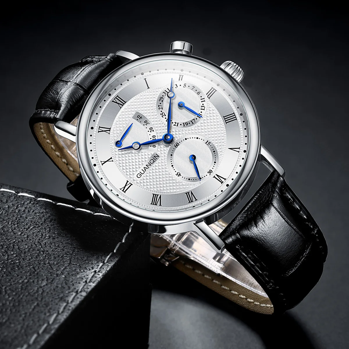 Часы наручные H04Sapphire Miyota автоматические мужские, спортивные механические светящиеся в стиле милитари с стерильным циферблатом, с кожаным ремешком и нейлоновым ремешком Часы наручные H04Sapphire Miyota автоматические мужские, спортивные механические светящиеся в стиле милитари с стерильным циферблатом, с кожаным ремешком и нейлоновым ремешком