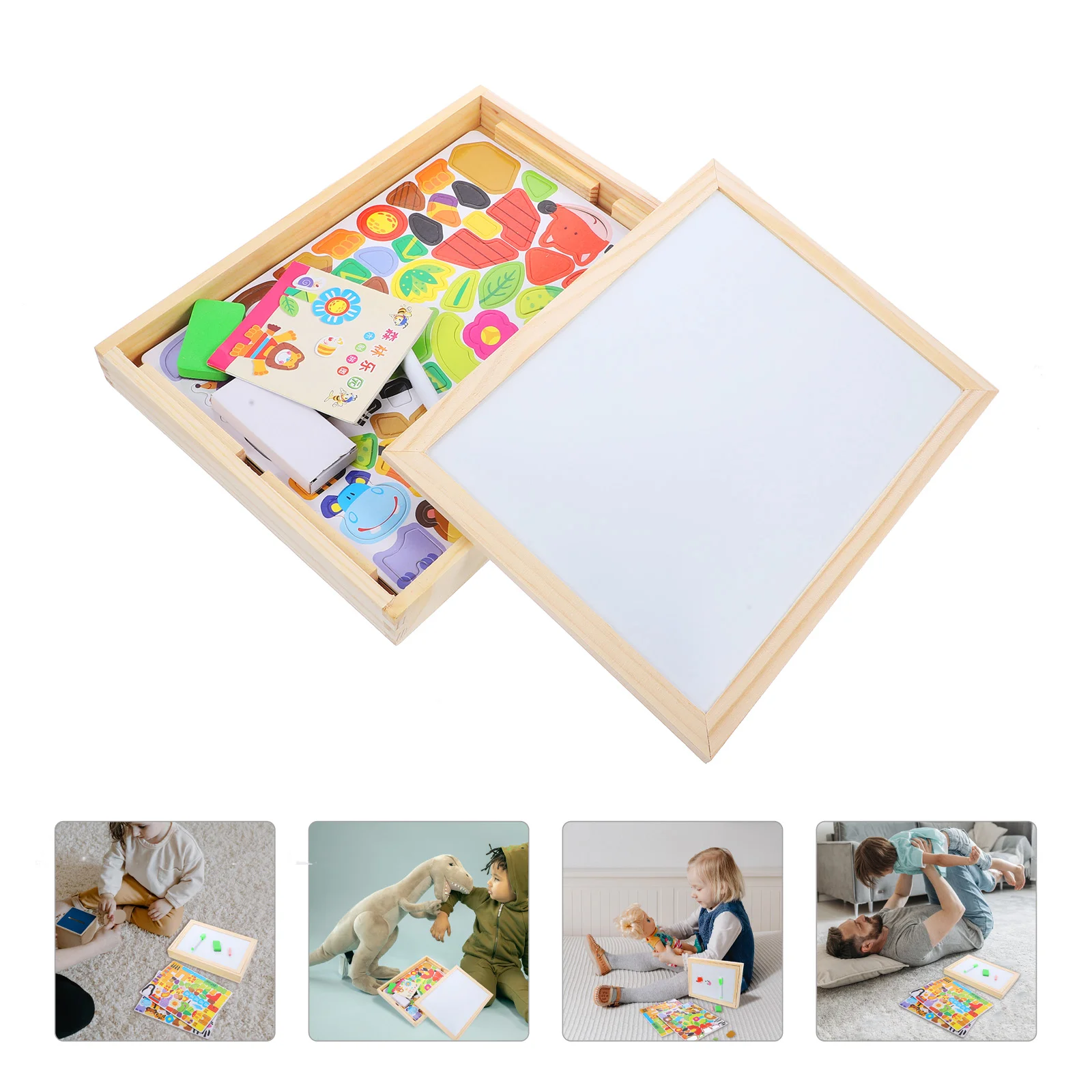 

Magnetic Brain Game Child Children Toys Wooden Early Logic Educational Playthings
