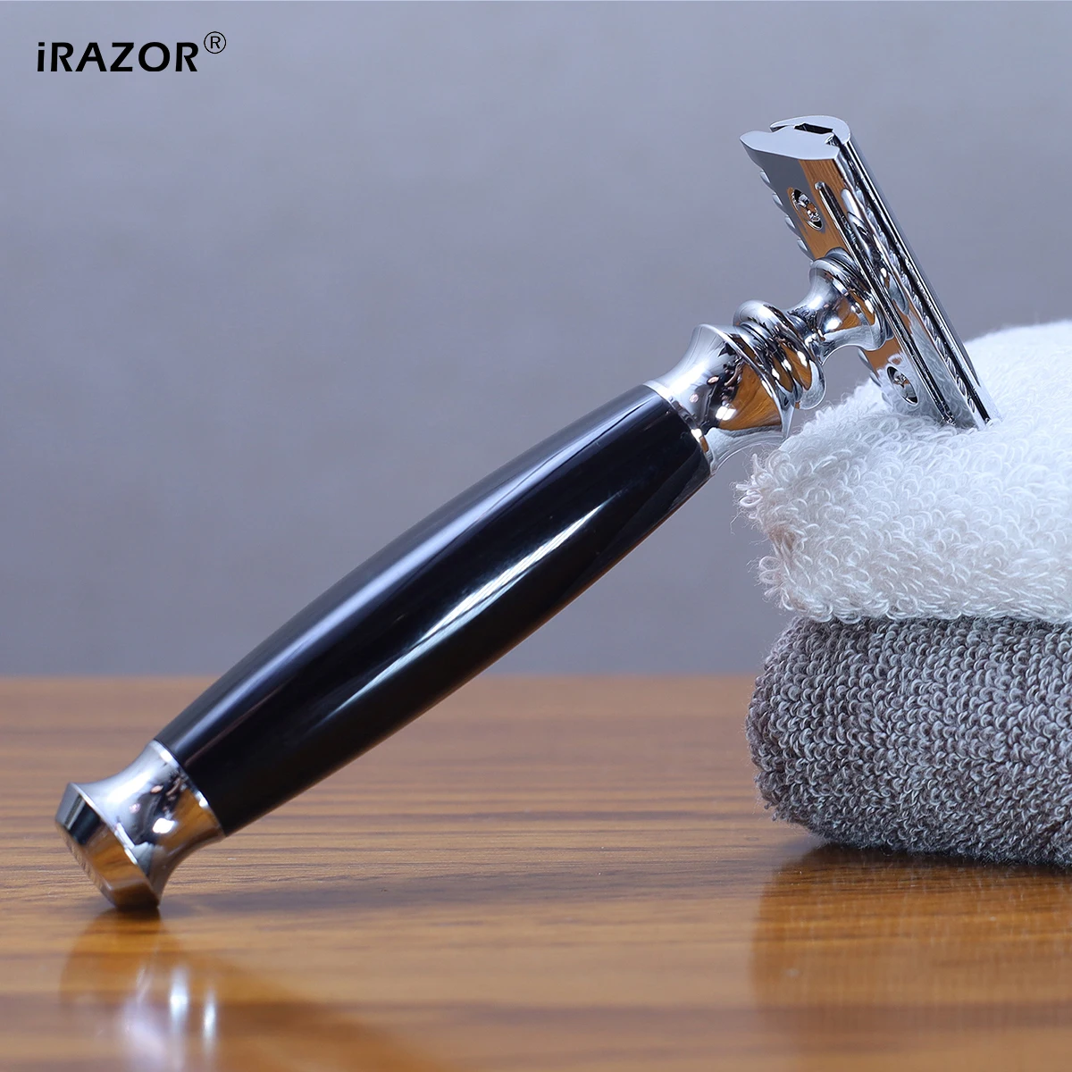 Фото iRAZOR Barber безопасная бритва с двойными краями для мужчин-10 оригинальных лезвий в комплекте, машина для удаления волос на теле, инструмент для ухода за волосами №3