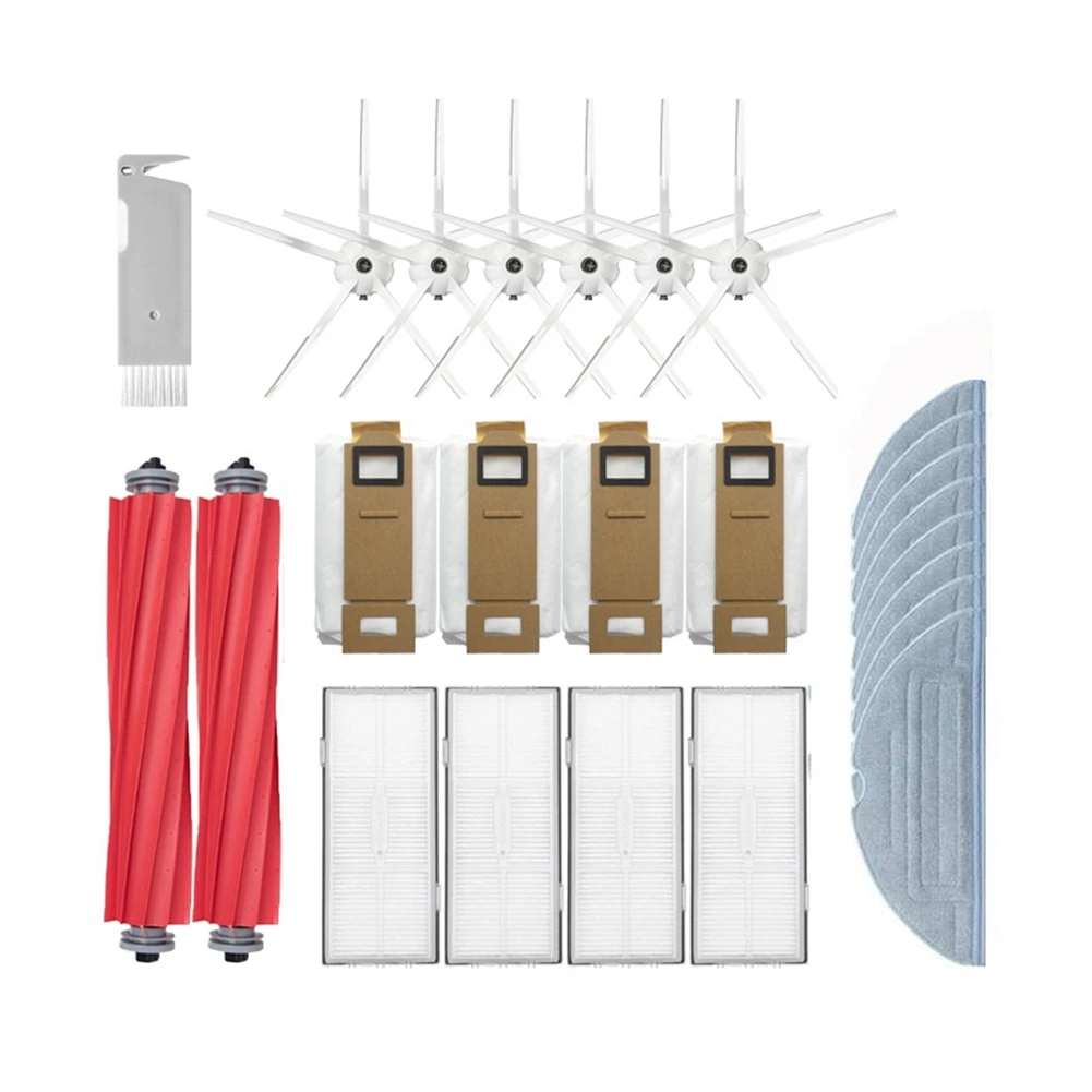 

Запчасти для Xiaomi Roborock S7 S70 S7Max T7S T7S Plus, основная щетка, фильтр НЕРА, насадка на швабру, аксессуары для пылесоса