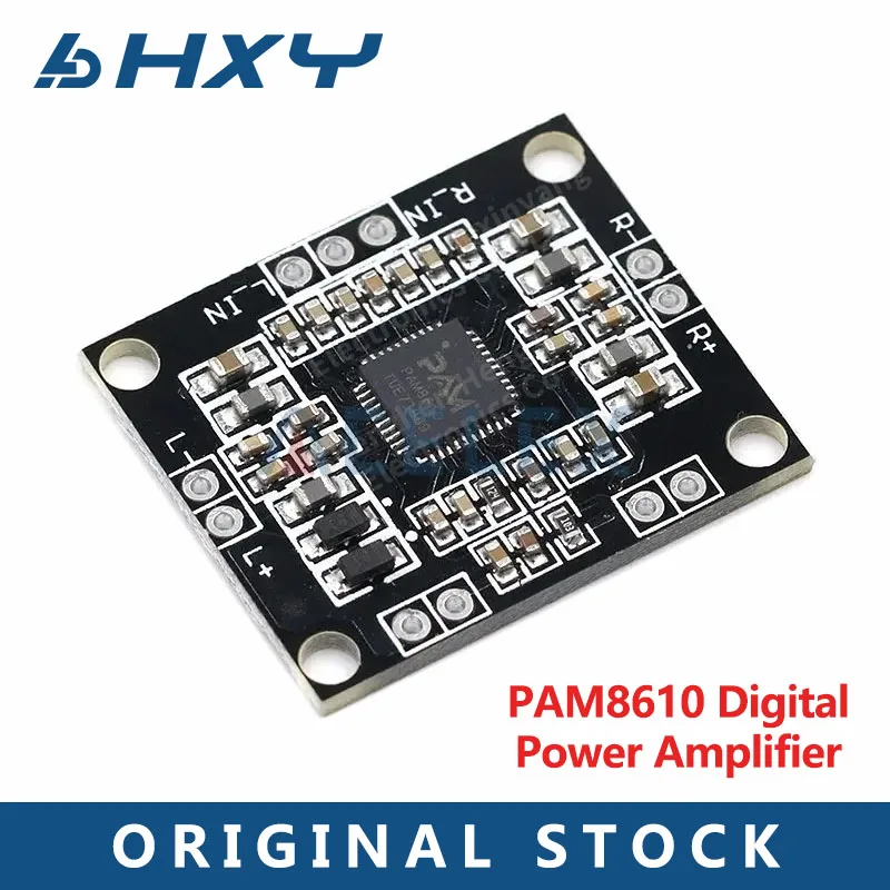 Плата цифрового усилителя мощности PAM8610 2x15 Вт двухканальный стерео мини класс D