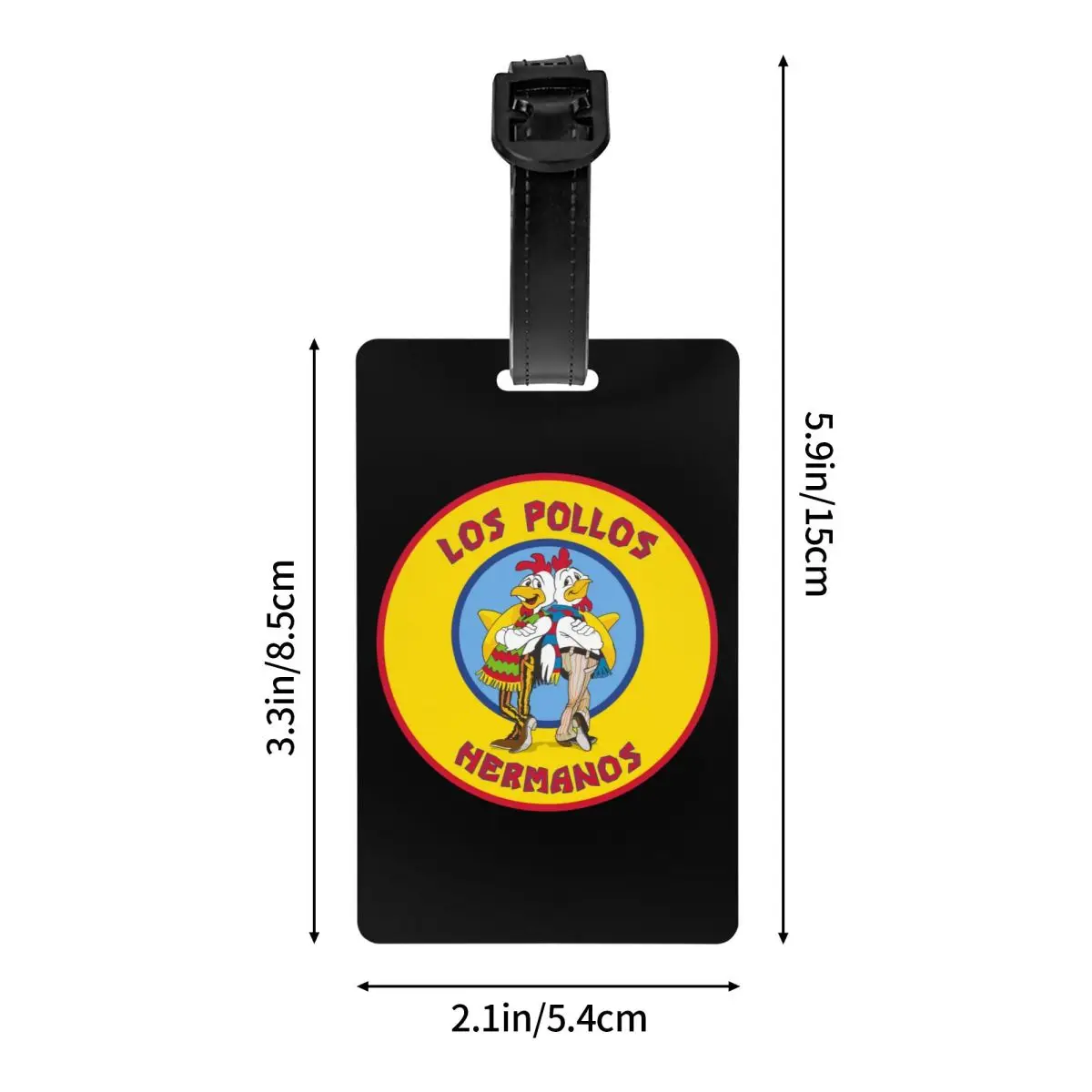 Бирка для багажа во все тяжкие Los Pollos Hermanos бирка на заказ бирки цыплята братья