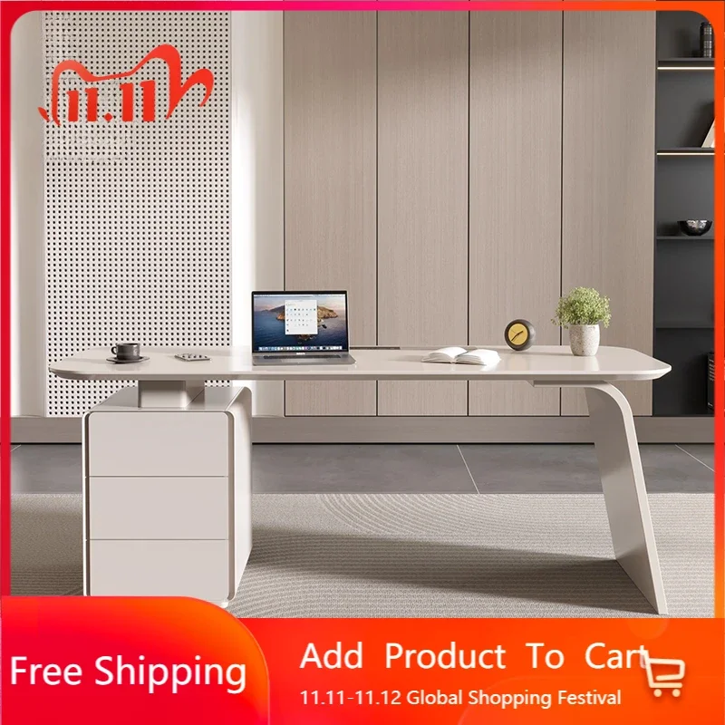 

Italian study Office Desks Luxury Boss Simplicity Modern Write Office Desks Design Work Rangement Bureau Home Furniture QF50OD