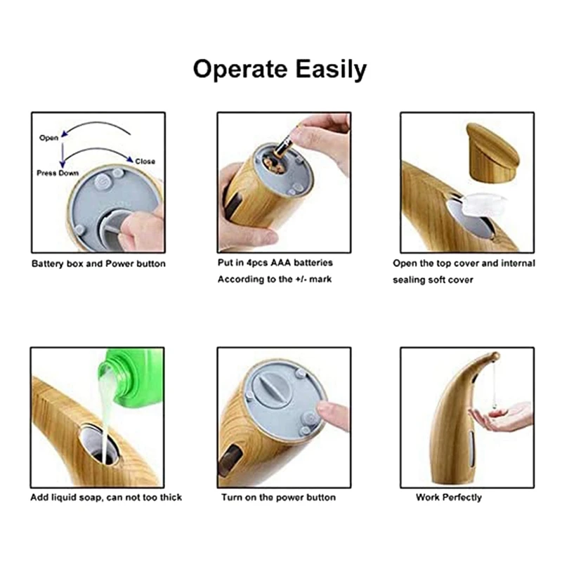 Автоматический сенсорный дозатор мыла Бесконтактный жидкого для рук с