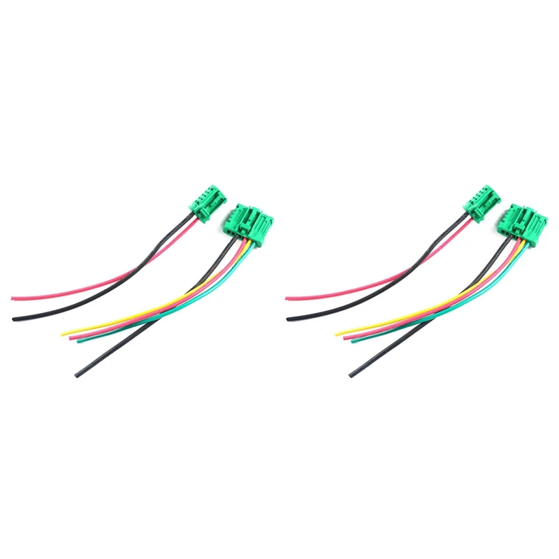 

2X Blower Motor Heater Fan Resistor Connector Wire 27150-ED70A 7701207718 For Nissan Tiida Livina Citroen Peugeot