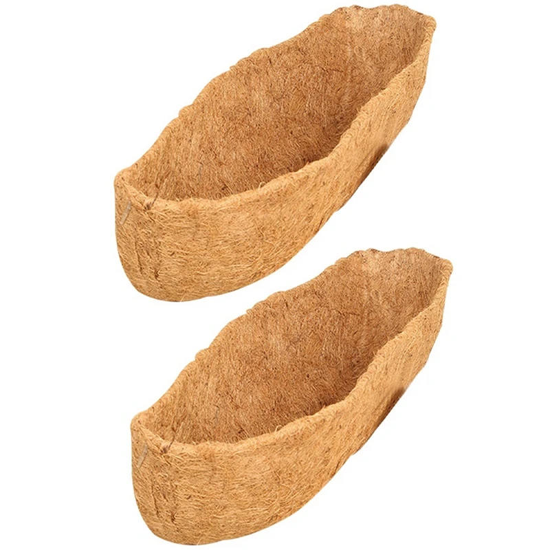 

Hot Sale 2 Pcs Coconut Liner Natural Coconut Fiber Basket Coconut Replacement Liner Perfect Planter Liner Replacement For The Ol
