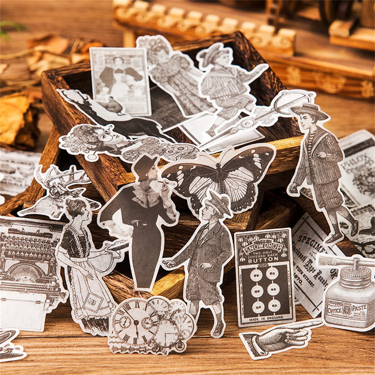 50 шт. наклейки на бутылки для воды в стиле ретро