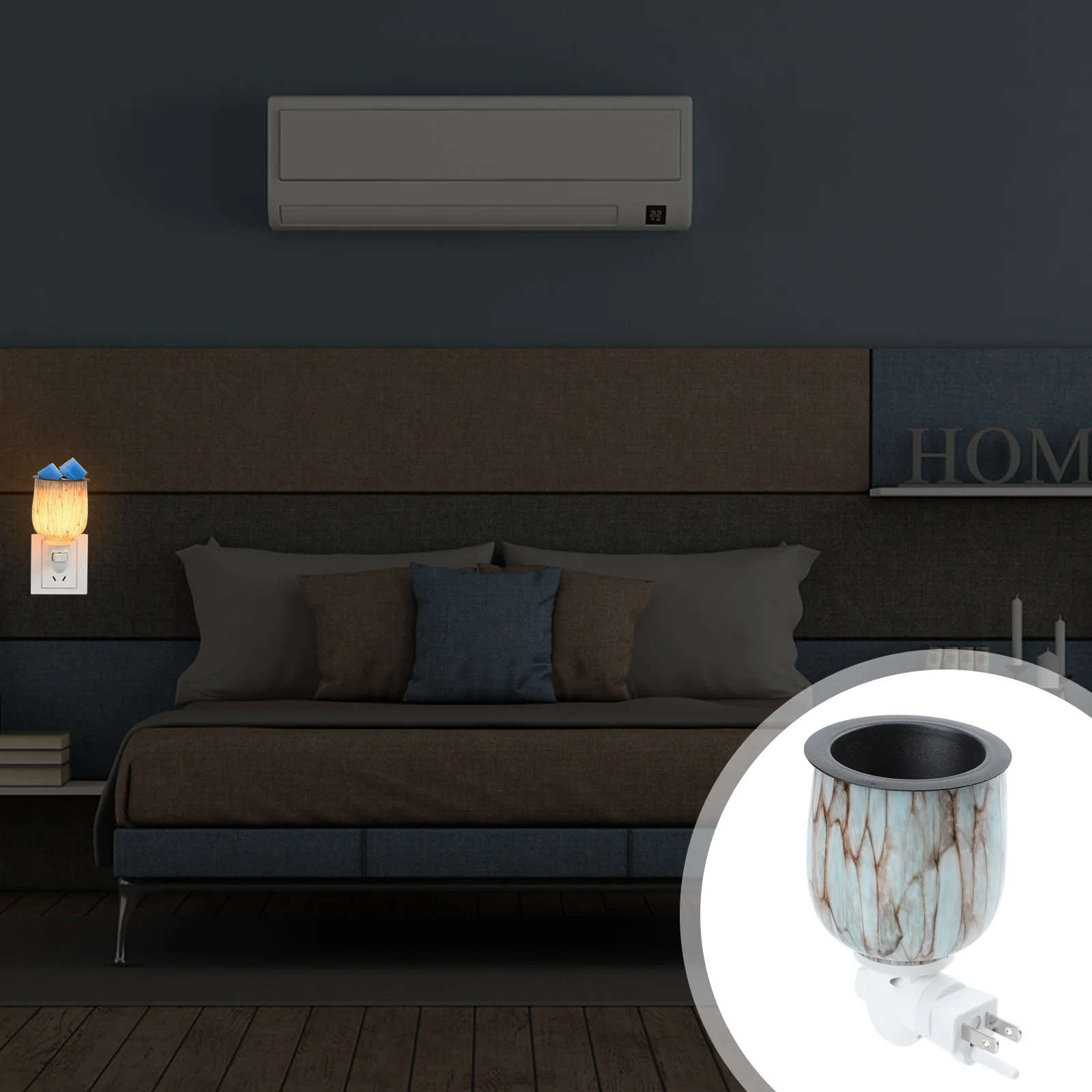 

Night Light Fragrance Lamp Aromatherapy Small Home Ornament Melted Wax Decor Melting