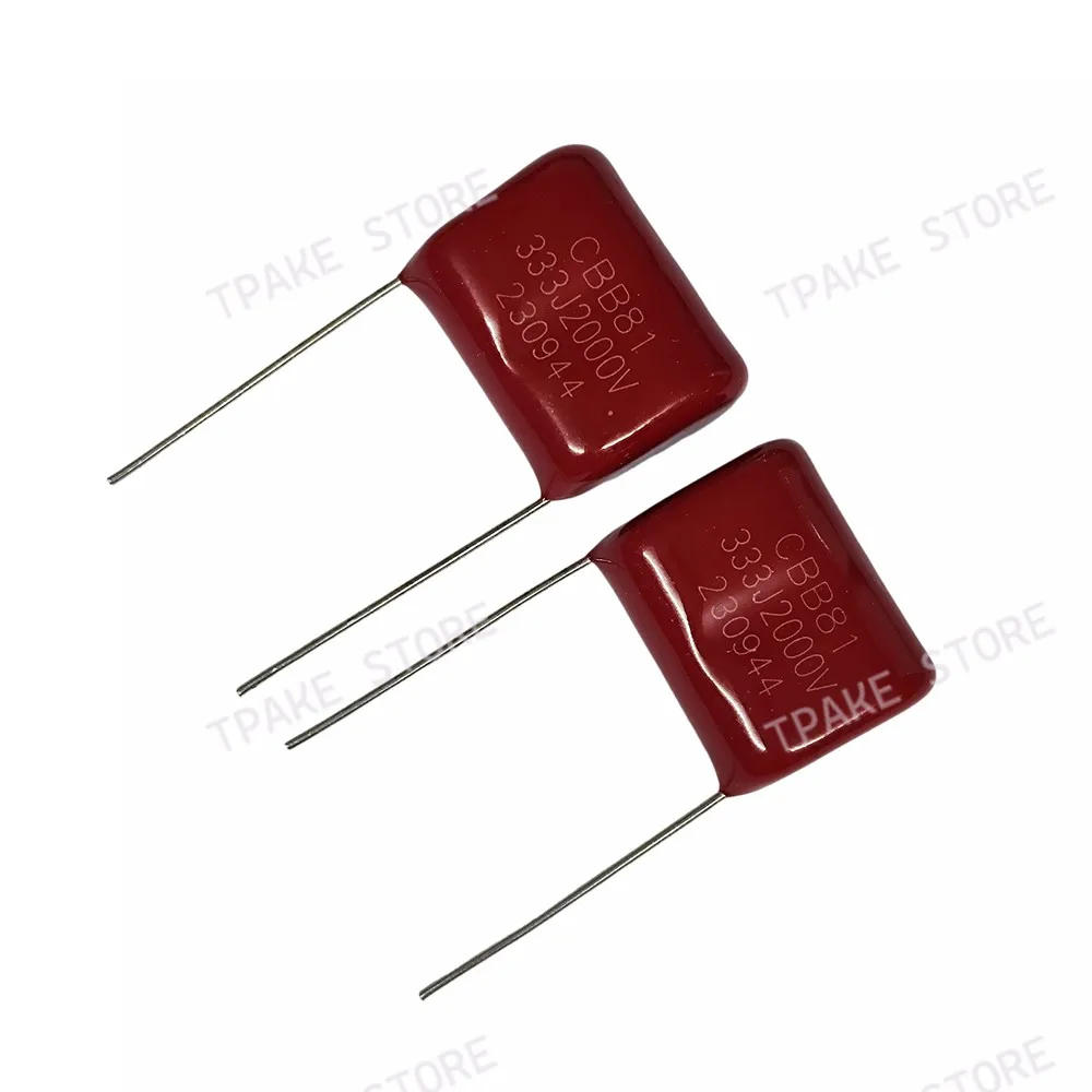 Фото 10 шт. CBB81 333J2000V 0.033uF 2KV 33NF Полипропиленовый пленочный конденсатор 20 мм 2000V333J-P20 №4