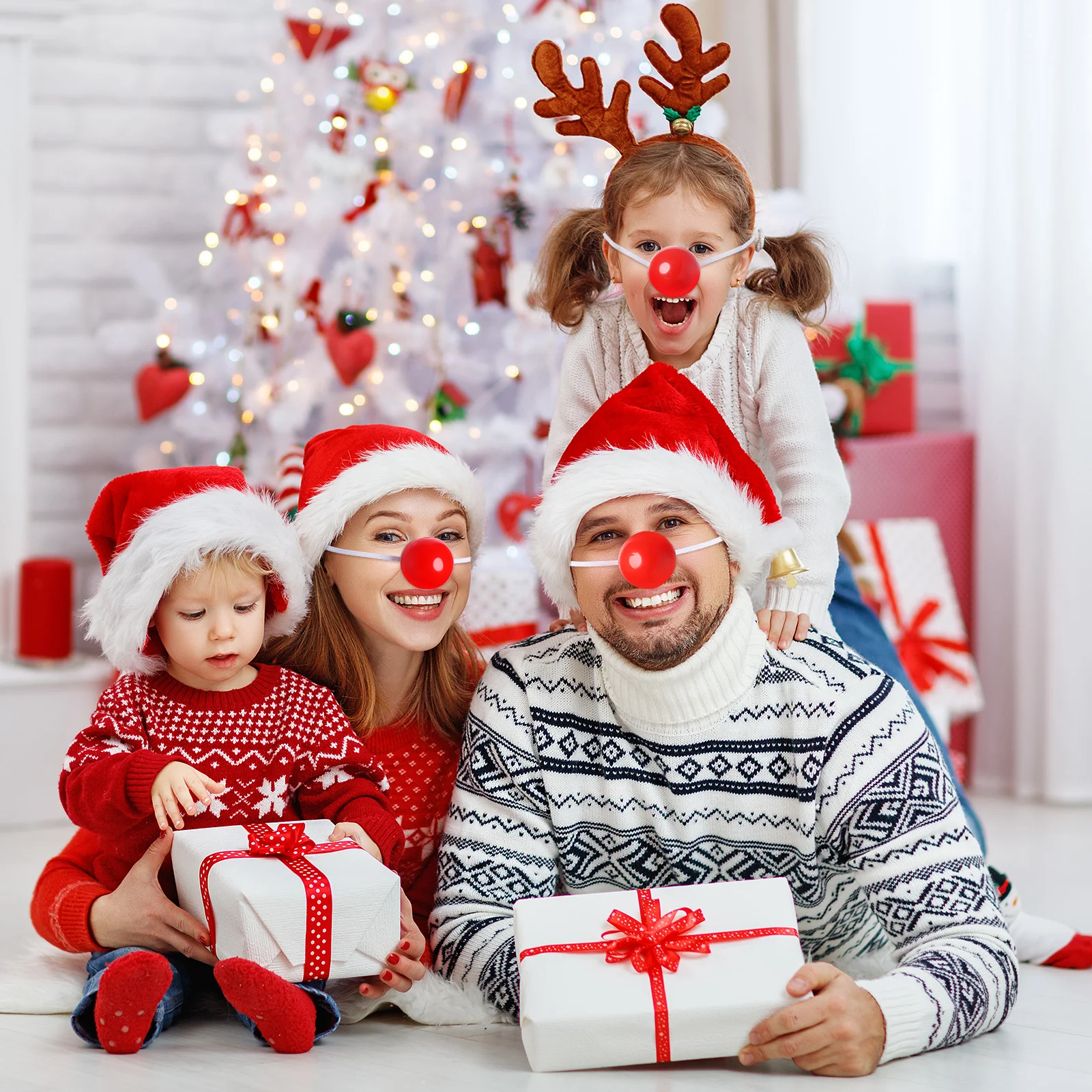 5 шт. реквизит для рождественской вечеринки детский декор в виде носа клоуна