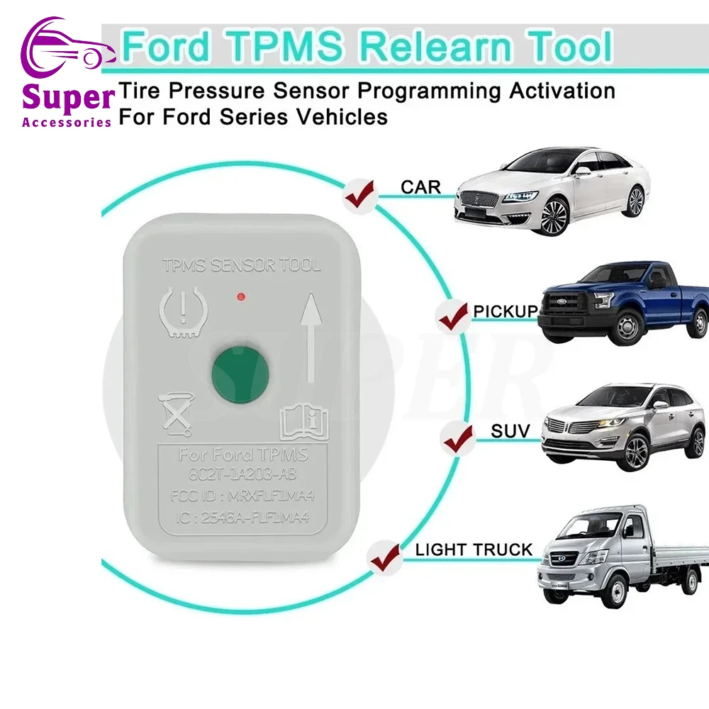 TPMS-19 для активации датчиков Ford, система контроля давления в шинах TPMS 19, инструмент для сброса и программирования датчиков, 8C2Z-1A203-AB (art.: 3920dca00ac7c) - 3920dca00ac7c