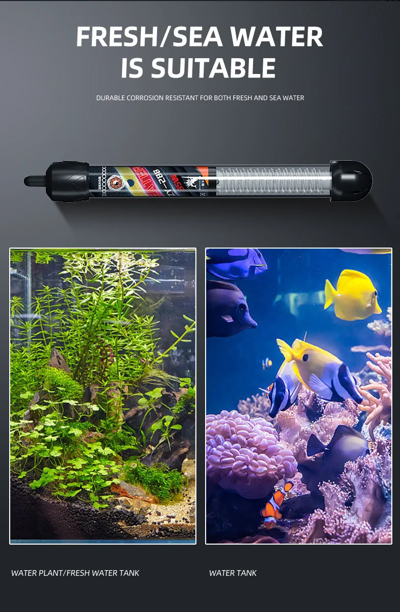 

Fish tank Submersible Heater Heating Rod 35W / 60W / 120W / 220W 110V 220V for Aquarium Temperature Adjustable Thermostat