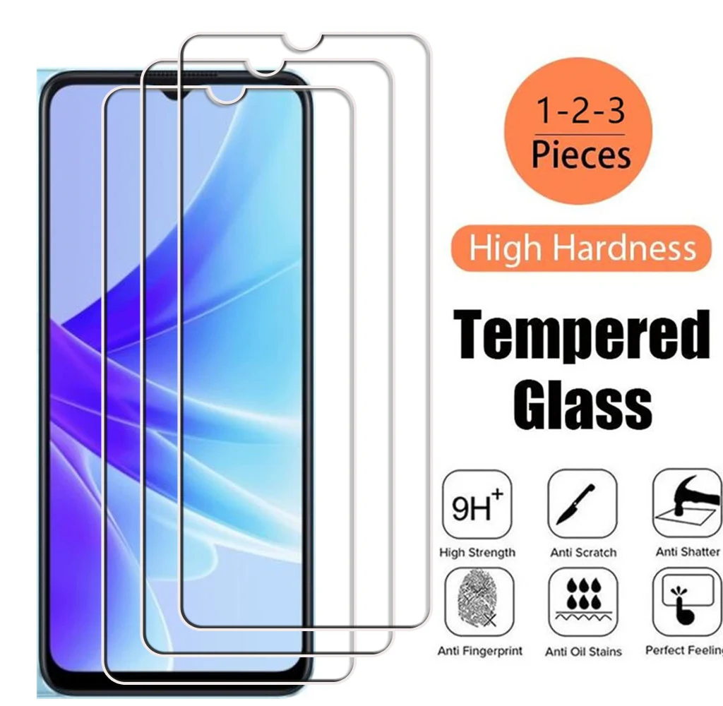 

Tempered Glass For OPPO A57s 6.56" 2022 A57e A57 4G CPH2387 CPH2385 Screen Protective Protector Phone Cover Film