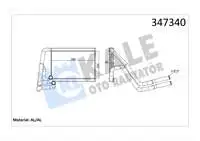 

347340 heater radiator for