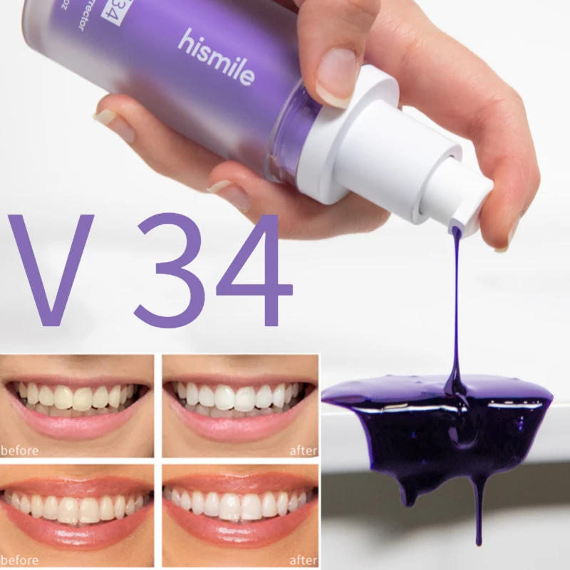 

Портативный зубной мусс HISMILE V34 для чистки полости рта, 30 мл