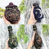 new witch bottle celestial decorative star moon potion jar gothic decorative witchcraft sculpture home decoration